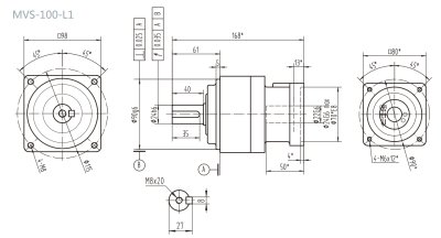 MVS100L1P0超精密行星減速機(jī)定制方案