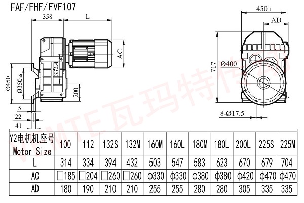 FAF FHF FVF107減速機圖紙 FAF FHF FVF107減速機圖紙